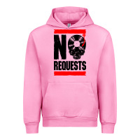 Fuchsia Pink no requests dj turntable vinyl record Urban Hoodie - linhVisuals