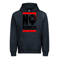 Navy no requests dj turntable vinyl record Urban Hoodie - linhVisuals