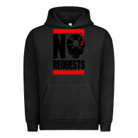 Pigment Black no requests dj turntable vinyl record Urban Hoodie - linhVisuals