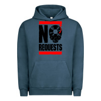 Pigment Midnight Navy no requests dj turntable vinyl record Urban Hoodie - linhVisuals