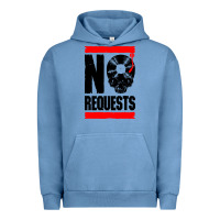 Pigment Pebble Blue no requests dj turntable vinyl record Urban Hoodie - linhVisuals