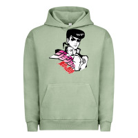 Pigment Oil Green josuke very bizarre Urban Hoodie - linhVisuals