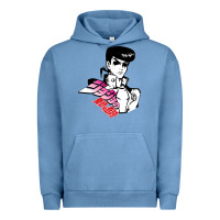 Pigment Pebble Blue josuke very bizarre Urban Hoodie - linhVisuals