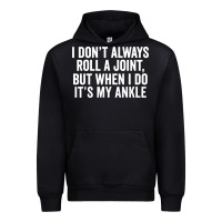 Black i dont always roll a joint but when i do Urban Hoodie - linhVisuals