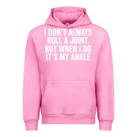 Fuchsia Pink i dont always roll a joint but when i do Urban Hoodie - linhVisuals
