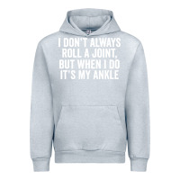 Heather Grey i dont always roll a joint but when i do Urban Hoodie - linhVisuals