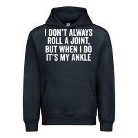 Navy i dont always roll a joint but when i do Urban Hoodie - linhVisuals