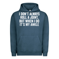 Pigment Midnight Navy i dont always roll a joint but when i do Urban Hoodie - linhVisuals
