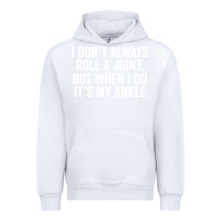 White i dont always roll a joint but when i do Urban Hoodie - linhVisuals