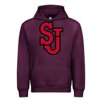 Mauve Wine st. john's red Urban Hoodie - linhVisuals
