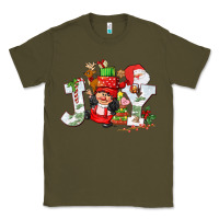 Army Green christmas joy girl gnome Classic Tee - CowGirlArtShop