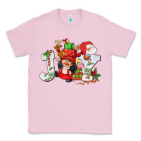 Bubblegum Pink christmas joy girl gnome Classic Tee - CowGirlArtShop