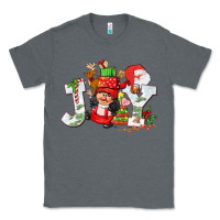 Charcoal Heather christmas joy girl gnome Classic Tee - CowGirlArtShop