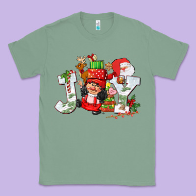 Christmas Joy Girl Gnome Classic Tee Designed By Cowgirlartshop