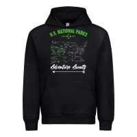 Black national parks adventure lover camping hiking camper fan t shirt Urban Hoodie - linhVisuals