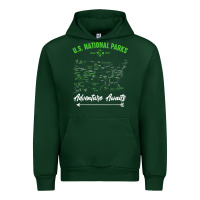 Forest Green national parks adventure lover camping hiking camper fan t shirt Urban Hoodie - linhVisuals