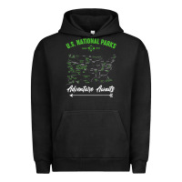 Pigment Black national parks adventure lover camping hiking camper fan t shirt Urban Hoodie - linhVisuals