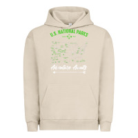 Pigment French Oak national parks adventure lover camping hiking camper fan t shirt Urban Hoodie - linhVisuals