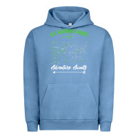 Pigment Pebble Blue national parks adventure lover camping hiking camper fan t shirt Urban Hoodie - linhVisuals