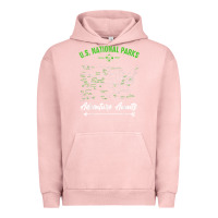 Pigment Salmon national parks adventure lover camping hiking camper fan t shirt Urban Hoodie - linhVisuals