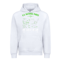 White national parks adventure lover camping hiking camper fan t shirt Urban Hoodie - linhVisuals