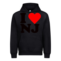 Black i love nj Urban Hoodie - linhVisuals