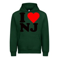 Forest Green i love nj Urban Hoodie - linhVisuals