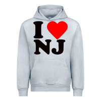 Heather Grey i love nj Urban Hoodie - linhVisuals