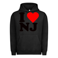 Pigment Black i love nj Urban Hoodie - linhVisuals