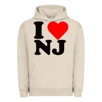 Pigment French Oak i love nj Urban Hoodie - linhVisuals
