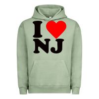 Pigment Oil Green i love nj Urban Hoodie - linhVisuals