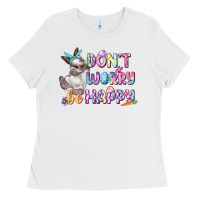 Don't Worry Be Happy Easter Ladies Tee | Teevron