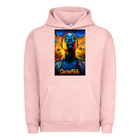 Pigment Salmon snowfall fx tv show Urban Hoodie - linhVisuals
