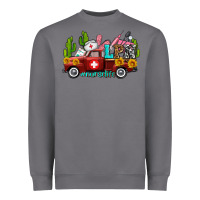 Storm lpn nurse truck with cactus and sunflowers Heavyweight Sweatshirt - AdoDesignShop
