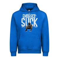 Cobalt EMBRACE THE SUCK VINTAGE Urban Hoodie - linhVisuals