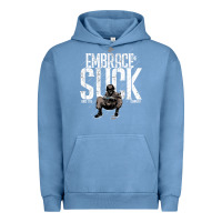 Pigment Pebble Blue EMBRACE THE SUCK VINTAGE Urban Hoodie - linhVisuals