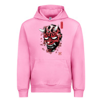 Fuchsia Pink darth oni Urban Hoodie - linhVisuals