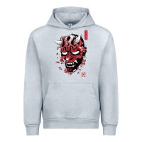 Heather Grey darth oni Urban Hoodie - linhVisuals