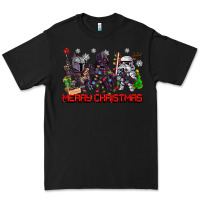 Black merry christmas gnomies Premium Tee - CowGirlArtShop