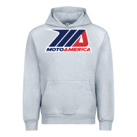 Heather Grey motoamerica Urban Hoodie - linhVisuals