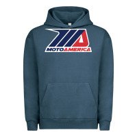 Pigment Midnight Navy motoamerica Urban Hoodie - linhVisuals