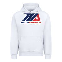 White motoamerica Urban Hoodie - linhVisuals