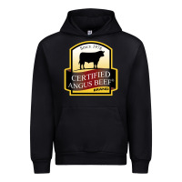 Black angus beef Urban Hoodie - linhVisuals