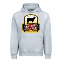 Heather Grey angus beef Urban Hoodie - linhVisuals