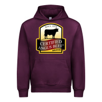 Mauve Wine angus beef Urban Hoodie - linhVisuals