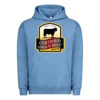 Pigment Pebble Blue angus beef Urban Hoodie - linhVisuals