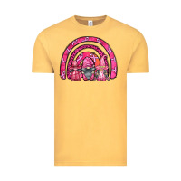 Vintage Mustard breast cancer rainbow gnomes Vintage Tee - FaDigitalArtStudio