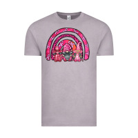 Breast Cancer Rainbow Gnomes Vintage Tee | Teevron