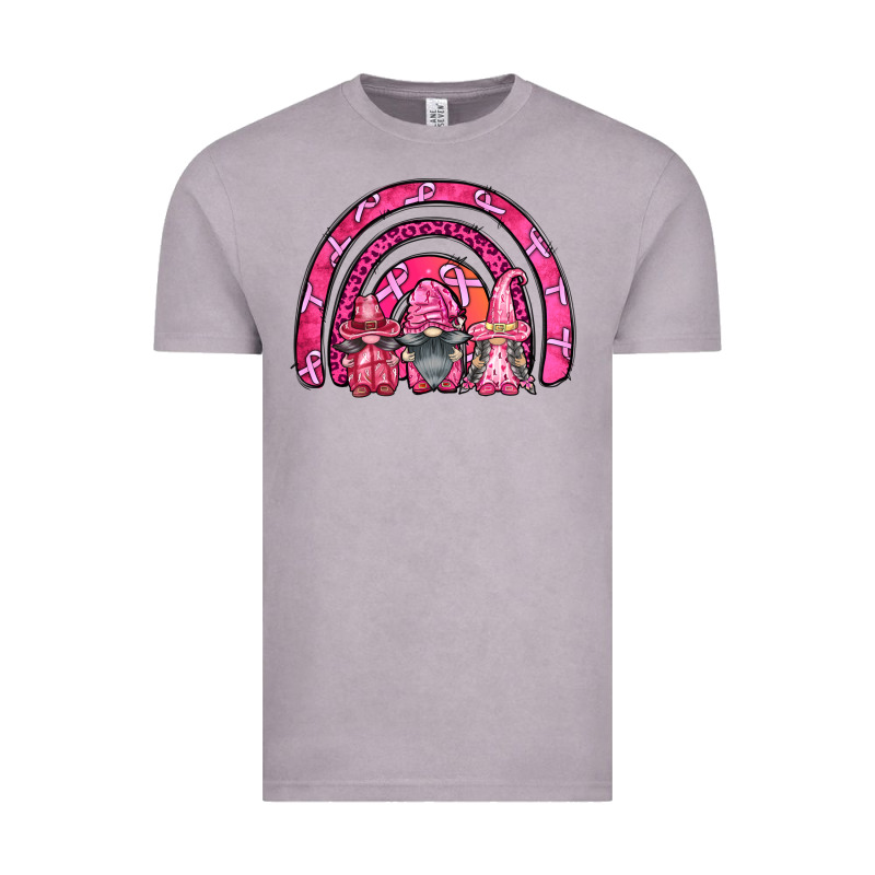 Breast Cancer Rainbow Gnomes Vintage Tee by FaDigitalArtStudio | Teevron