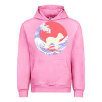 Fuchsia Pink bedlington terrier t  shirt bedlington terrier gifts   ocean waves sur Urban Hoodie - linhVisuals